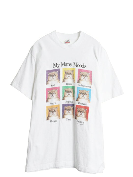 楽天市場】90s ネコ アート イラスト プリント Tシャツ メンズ 