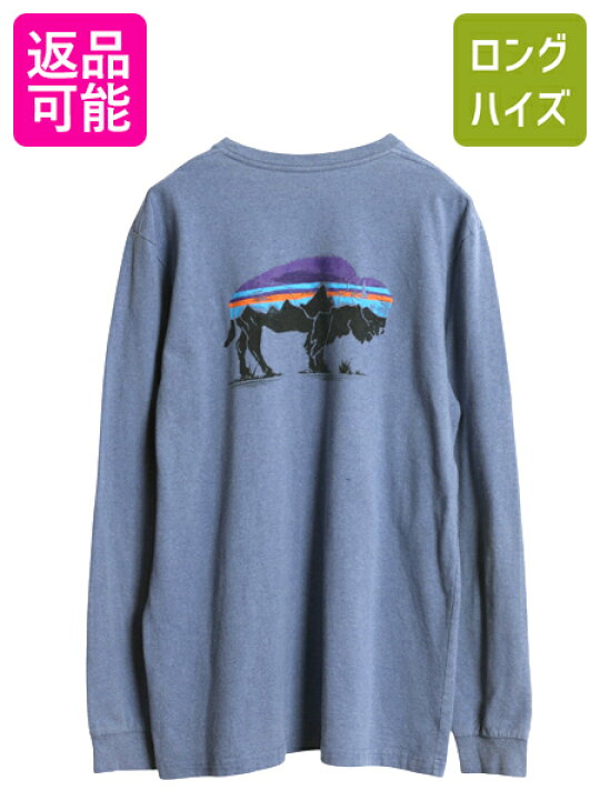 楽天市場】パタゴニア 両面 プリント 長袖 Tシャツ メンズ М 古着 19年 