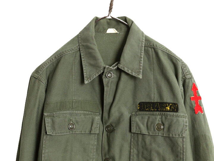 楽天市場】60s 米軍実物 US ARMY コットン サテン ユーティリティ 