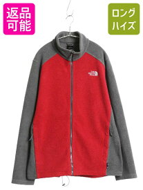 【6/7 最大半額×24h限定777円OFF!】 US企画 ノースフェイス フルジップ フリース ジャケット メンズ L / 古着 FLASHDRY ジャンパー ブルゾン アウトドア ツートン ハイネック| 中古 The North Face 日本未発売 フリースジャケット ワンポイント ロゴ刺繍 ジップインジップ