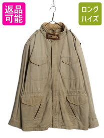 00s ★ オービス フィールド ジャケット メンズ XL / オールド コットン パイル ライナー付き ハンティング M-65 M-51 ミリタリー ブルゾン| 中古 00年代 ORVIS 大きいサイズ ハンティングジャケット カバーオール ミリタリージャケット ハーフコート ジャンパー 収納 フード