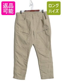 【4/12 24h限定777円OFFクーポン!】 US企画 ノースフェイス ナイロン パンツ メンズ 36 アウトドア カーゴ パラマウント トレイル クライミング テーパード ボトムス ベージュ| 古着 中古 日本未発売 The North Face ナイロンパンツ カーゴパンツ ロングパンツ ワンポイント