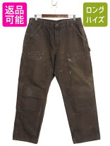 楽天市場】カーハート ダブルニー パンツ ブラウンの通販