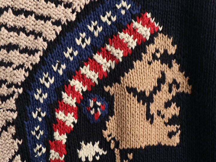 楽天市場】RL-94 手編み 90s ☆ ポロ ラルフローレン インディアン  