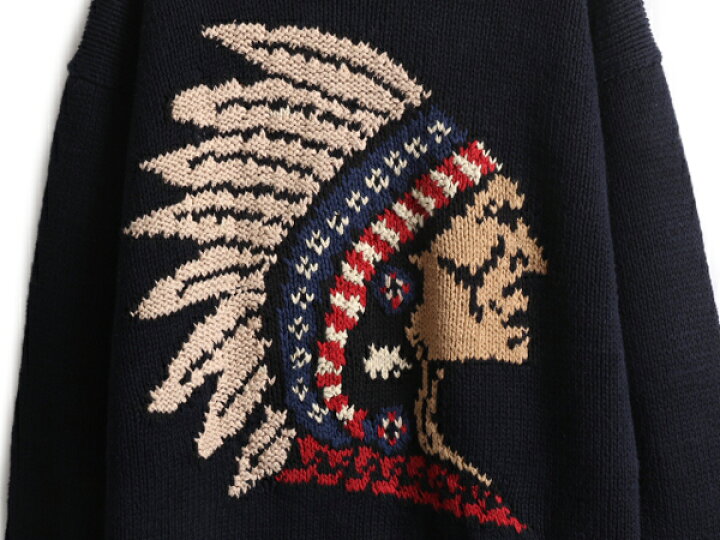 楽天市場】RL-94 手編み 90s ☆ ポロ ラルフローレン インディアン  