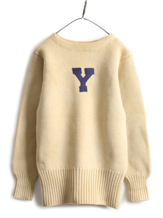 楽天市場】20s 30s ☆ スポルディング YALE ウール レタード ニット 