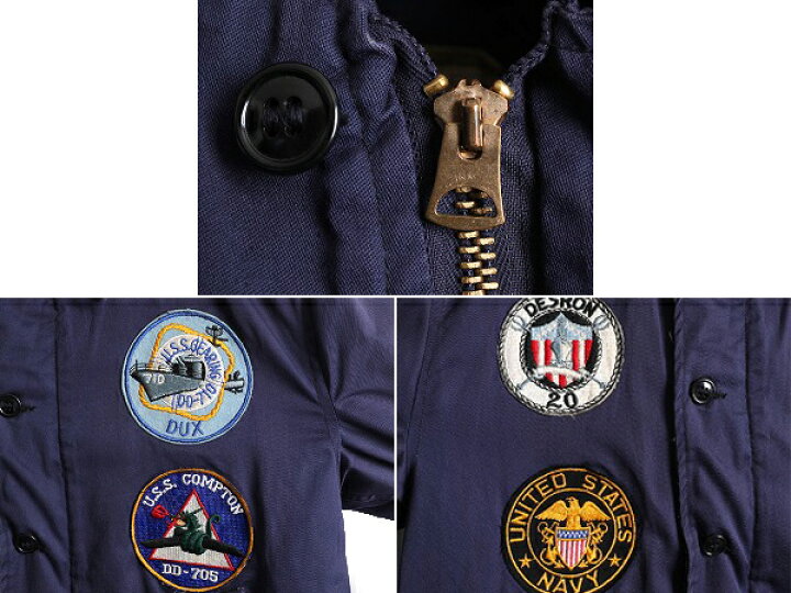 楽天市場】フルパッチ 60s ☆ US NAVY 米軍実物 ユーティリティ  