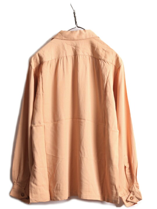 楽天市場】40s ☆ Gimbel レーヨン ギャバジン 長袖 オープンカラー  