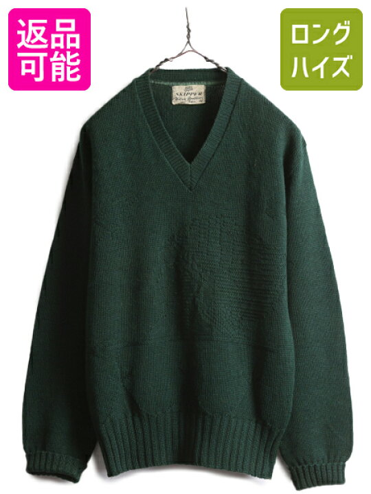 楽天市場】50s ☆ インディアンヘッド 立体編み ウール ニット 