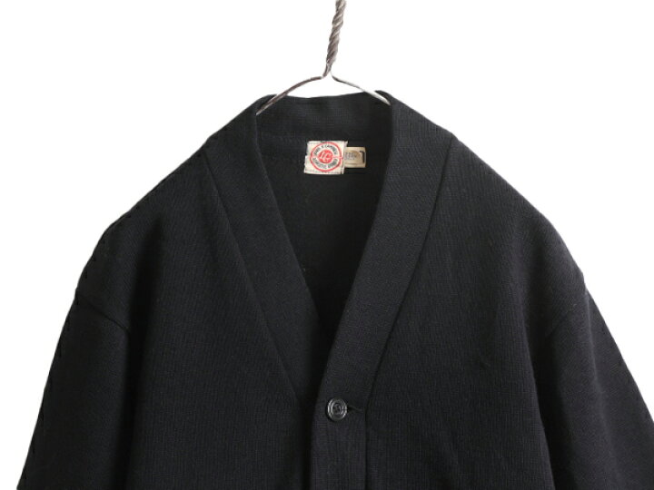 楽天市場】40s 50s 黒 ☆ LOWE & CAMPBELL ウール ニット ワーク 