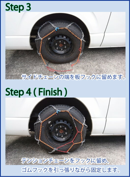 楽天市場】商用VAN/1BOX専用タイヤチェーンHV-01 適応サイズ195/80R15 