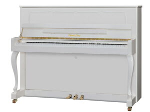【新品ピアノ】WENDL＆LUNG（ウェンドル＆ラング）AU118Wh【新品アップライトピアノ】【ホワイト】【猫脚】