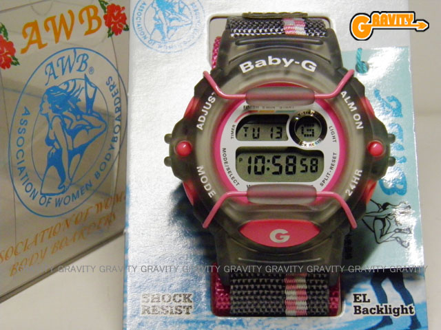 Casio カシオ Baby G べビージー 腕時計 デジタルウオッチ コラボ 同梱不可 ピンク 未使用品 別注 限定 Bg 340aw 4at Awb 女子ボディーボード協会モデル