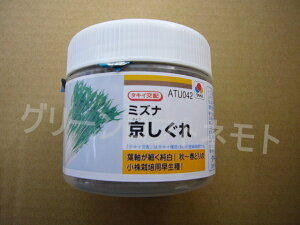 水菜 京しぐれ ペレット5000粒 タキイ種苗(株)