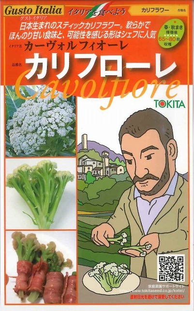 日本生まれのスティックカリフラワー イタリア野菜カリフローレ トキタ種苗 送料無料でお届けします 在庫一掃売り切りセール 50粒