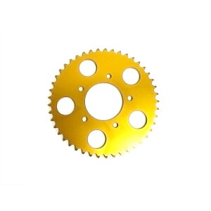 【送料無料】 ホンダ リアスプロケット T45/530 CB400 CBR1000 スティード 他 45丁 ゴールド イエロー 金 【リア スプロケット リヤ ドリブンスプロケット スプロケ バイク 単車 タイヤ 軸 回転 ロー