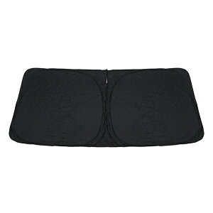 【送料無料】 ワンタッチ 折り畳み式 フロント サンシェード トヨタ ハイエース 200系 ワイド ブラック×ブラック フロントガラス 日よけ 遮光 2重仕様