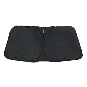 【送料無料】 ワンタッチ 折り畳み式 フロント サンシェード トヨタ ハリアー 80系 ブラック×ブラック フロントガラス 日よけ 遮光 2重仕様