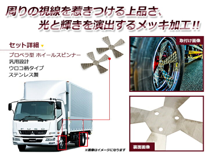 楽天市場】【送料無料】 プロペラスピンナー ホイールスピンナー 2個 