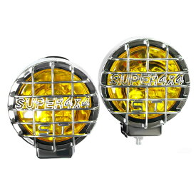 12V オフロードフォグ H3 100w イカリング付 丸型イエローレンズ フロント 投光器 灯光器 四駆 フォグランプ ライト トラック 黄色 フォグランプ ライト HID 球 車 バイク ボート フォークリフト