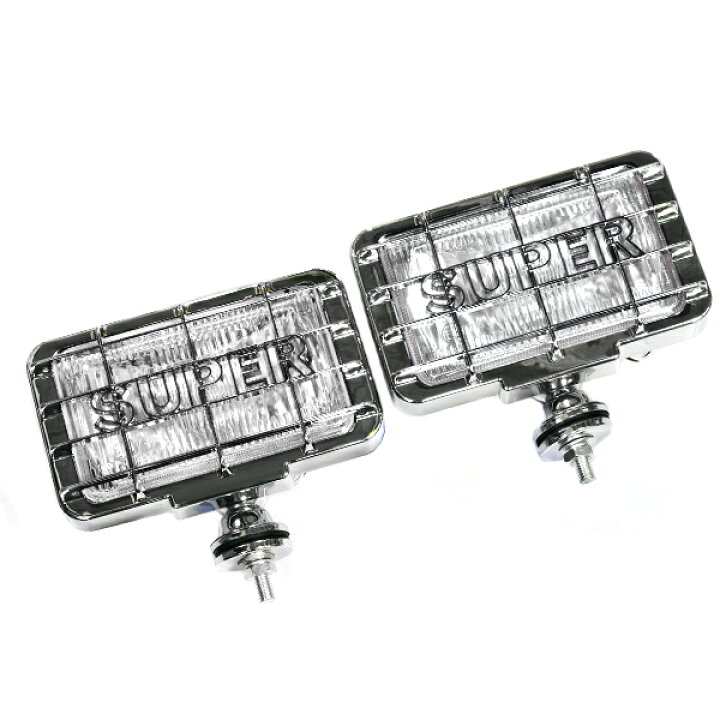 楽天市場】12V オフロード用 ハロゲンフォグ H3 55w 角型クリアレンズ 