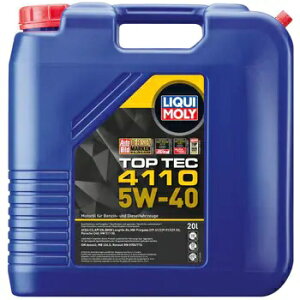 LIQUI MOLY L gbvebN4110 5W40 20L 21480 LIQUI MOLY L GWIC 5W-40 20L 20bg Motor Oil Top Tec 4110 5W40 gbvebN4110 K\/fB[[p ᖀC GPF/DPFt