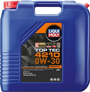 LIQUI MOLY L gbvebN4210 0W30 20L 21606 LIQUI MOLY L GWIC 0W-30 20L 20bg Motor Oil Top Tec 4210 0W30 gbvebN4210 K\/fB[[p ᖀC tHNX[Q