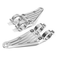 【送料無料】 アルミ ヘッドライト ステーシルバー 41mm 41φ 41パイ CB400SF/V-TEC/V-TEC2 アルミビレッ…