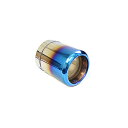 【送料無料】 スバル フォレスター SJ マフラーカッター チタン焼き ストレート 円型 丸型 100mm 1本 後付け リアパー…