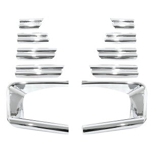 【送料無料】 トヨタ アルファード ハイブリッド 30系 後期専用 クローム メッキ フォグランプ ガーニッシュ 10点セット エアログレード専用 鏡面 メッキカバー