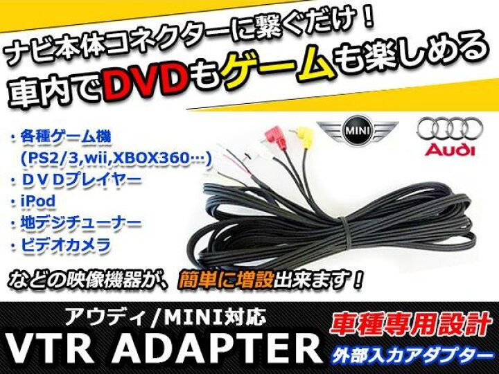 楽天市場】【メール便送料無料】 外部入力 VTRケーブル VTRアダプター 