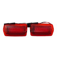 LED ドアカーテシランプ トヨタ プリウス 50系 US仕様 交換 LEDユニット レンズカラー レッド 赤 左右2個…