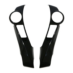 ステアリングパネル スイッチ穴有り用 アクア プリウス プリウスα ステアリング スイッチ カバー カーボン調 インテリアパネル 2P