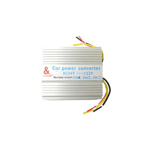 【送料無料】 15A DC-DCコンバーター 24V→12V 24V車 トラック 大型車 で 12V の カー用品 オーディオ が 使用可能に DC24V-12V 変換器 DCDC デコデコ コンバーター 電源 変圧 変換 自動車 コンセント ア