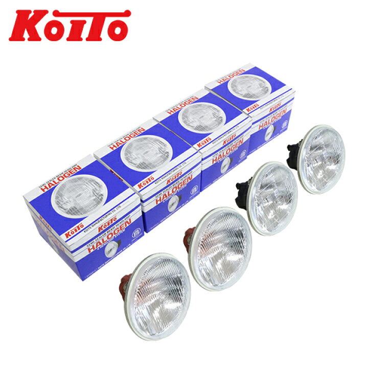 楽天市場】KOITO 小糸製作所 12V 丸型 丸目 4灯式 四灯式 4個 セット 