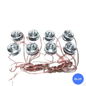 LED アンダー スポットランプ 8個セット ブルー アンダーネオン スポットライト イルミネーション ドレスアップ カスタム エアロパーツ