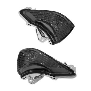 フロント ウインカーレンズ スモーク カワサキ ニンジャ NINJA400R 2011年? NINJA650R 2009年? レンズカバー 23040-0097 23040-0098 対応
