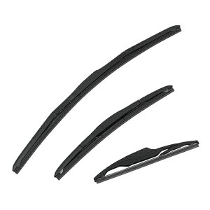 【送料無料】 純正型 エアロワイパー スズキ ハスラー MR52S MR92S ブレード一体型 フロントワイパー & リアワイパー 3本セット 1台分 交換用 窓 ワイパー 補修