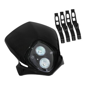 �o�C�N �G���f���[�� �w�b�h���C�g �J�E�� �}�X�N KSR1 KSR110 KDX220 CB223S �Ȃ� �ėp �t�����g �}�X�N �u���b�N ��