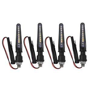 �o�C�N ����� LED �V�[�P���V���� �E�C���J�[ 4�Z�b�g ZX-10R �_�b�N�X GSX-R1000 VMAX CRF250M YZF-R1 Ninja250 B-King