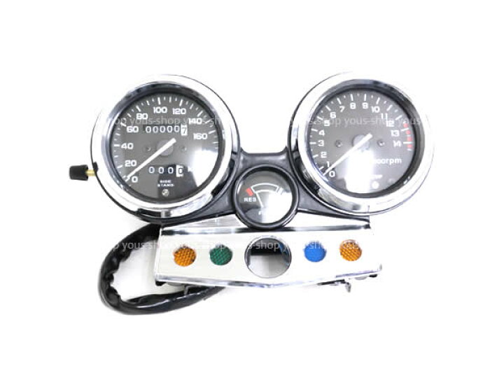 楽天市場 送料無料 スピードメーターユニット メッキリング ホンダ Honda Cb400sf Nc31 中期型 95年 98年 ブラックパネル タコメーター メーター本体 バイク 単車 後付け タコメーター 交換 二輪 フロント カスタム Green Shop