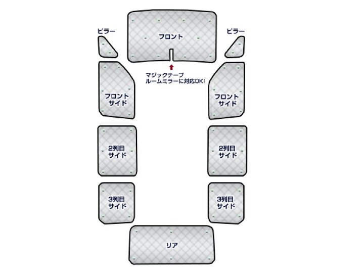 楽天市場】【送料無料】 遮光サンシェード セレナ C25 シルバー仕様 