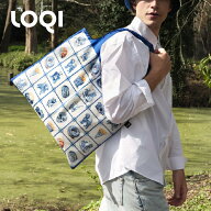 【再入荷】LOQI DELFT デルフト焼 コラボ 新柄 2025年春 ローキー エコバッグ 2デザインストラップなし …