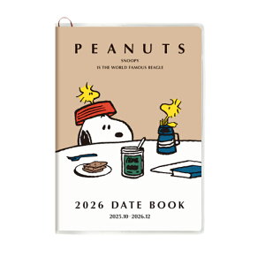 PEANUTS Xk[s[ 2026N A6}X[ XPW[2025N 10n܂ 2026N 12IA6TCY }X[ nfB^Cv 蒠 SNOOPY s[ibc