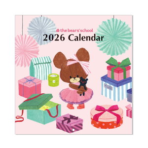 くまのがっこう スヌーピー 2026 ウォール式 カレンダー壁掛け スケジュール 2026年 令和8年 the bears school ジャッキー クマ 絵本