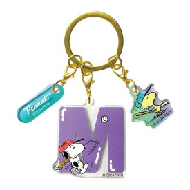 【ネコポス送料無料】スヌーピー キーホルダー イニシャル3連アクリルキーホルダーPEANUTS ギフト雑貨 鍵ホルダー キャラクター グッズ 通販