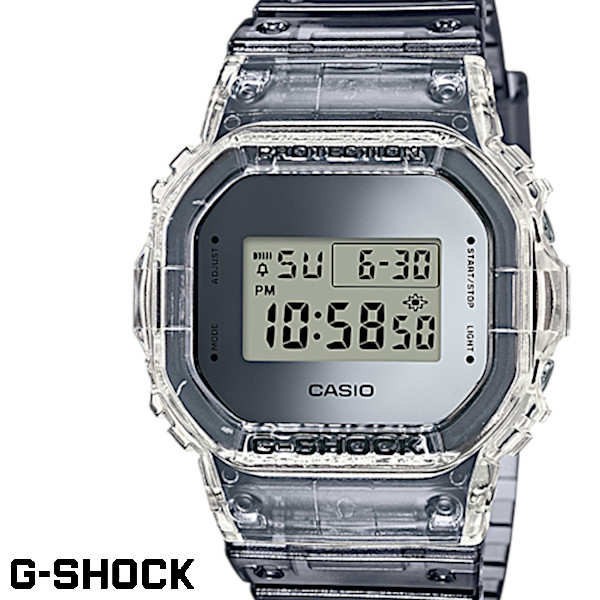 並行輸入品 あす楽 送料無料 G-SHOCK クリア ジーショック 新作 腕時計 うでどけい DW-5600SK-1 Ladies レディース デジタル メンズ スケルトン men's 【SALE／77%OFF】
