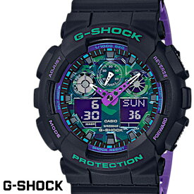 G-SHOCK CASIO 腕時計 メンズ GA-100BL-1A デジアナ デジタル アナログ BIG FACE うでどけい スペシャルカラー ブラック