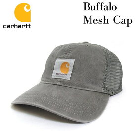 Carhartt カーハート Buffalo Mesh Cap 100286 キャップ 帽子 メンズ レディース おしゃれ コットン carhartt 人気 コーデ 正規品 グレー 【追跡可能メール便】