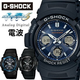 【訳あり特価】G-SHOCK ジーショック CASIO カシオ 電波ソーラー 黒 ブラック デジタル アナログ ブランド メンズ 腕時計 G－SHOCK ブルー シルバー